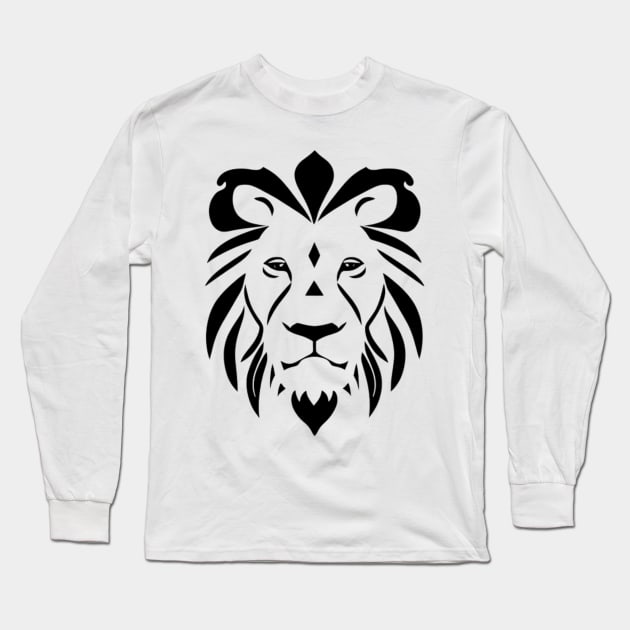 black lion Long Sleeve T-Shirt by youssda